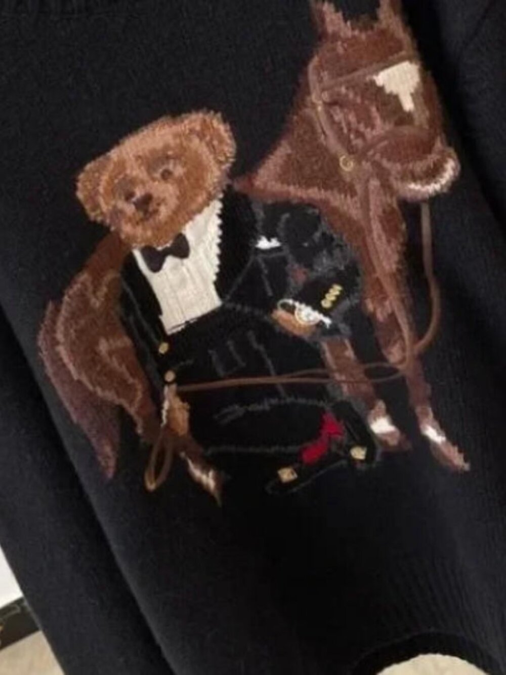 Polo Ralph Lauren Polo Bear Wool Sweater - Picture 2 of 8